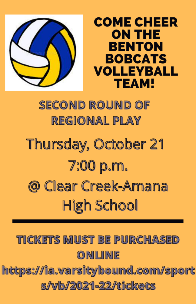 Good Luck Tonight! Benton Community School District