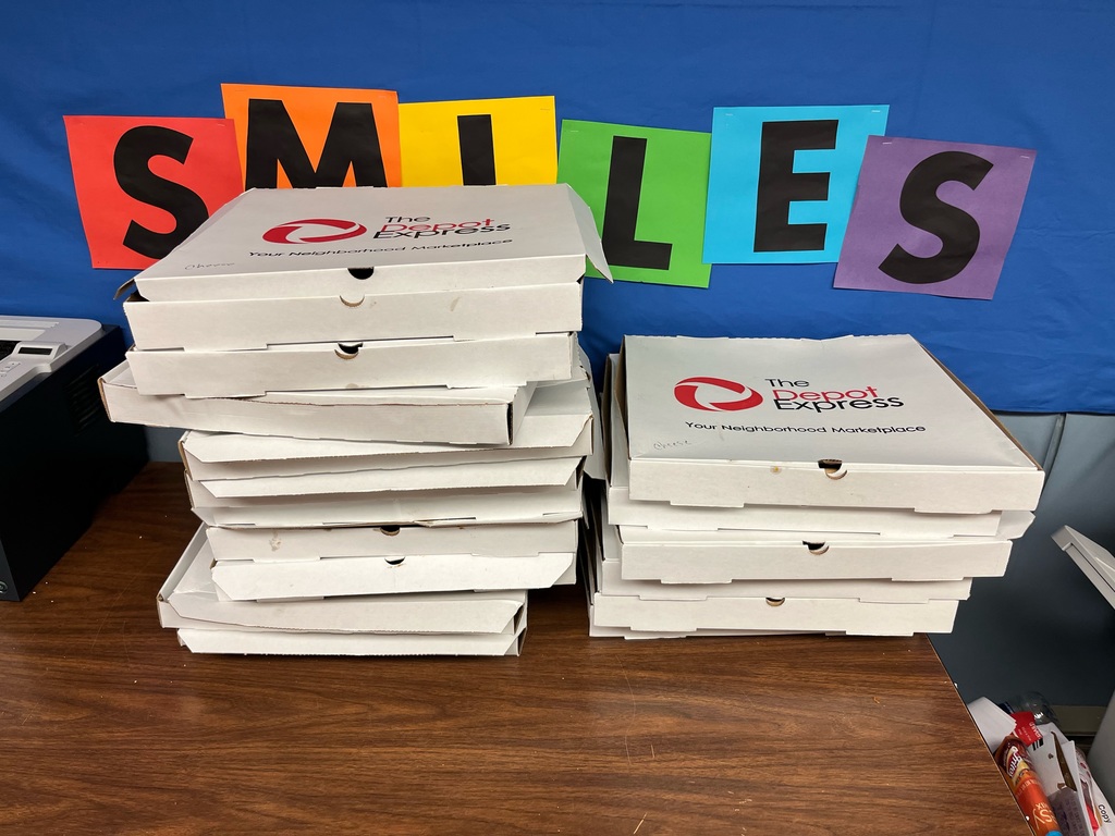 Benton Community Education Association treated staff to pizza 5-5-2022