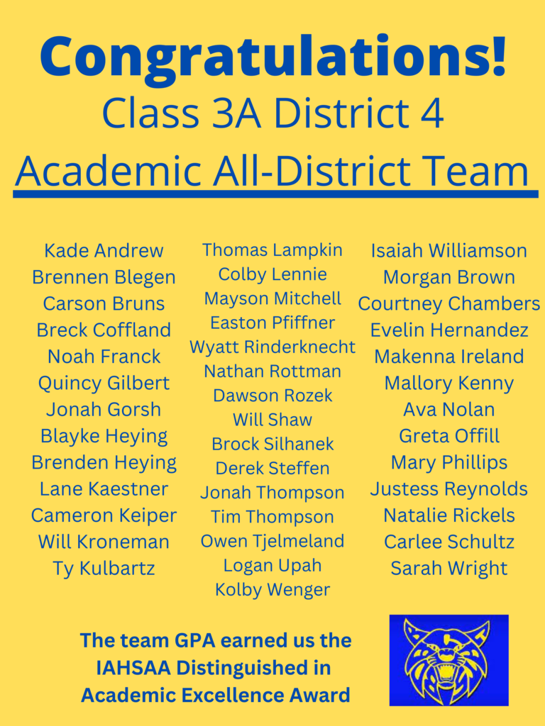 Benton Community Academic All District Football 2022