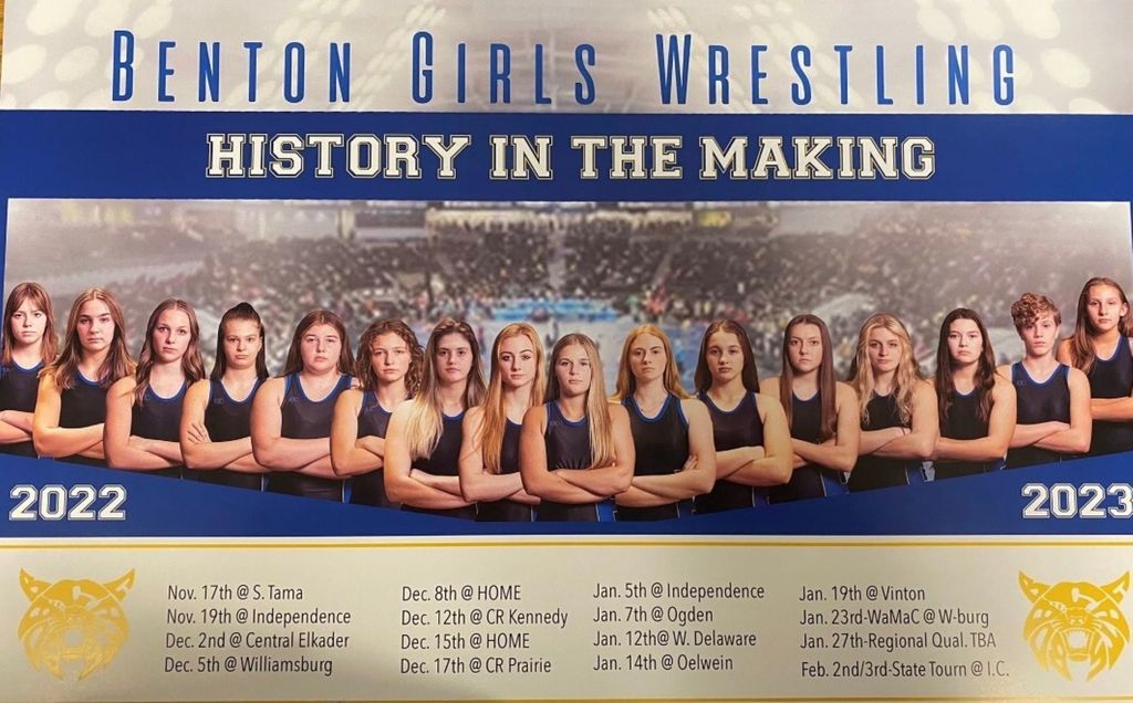 Benton Community Girls Wrestling 1-27-23 results
